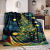 1pc Christmas Cat Blanket, Lightweight Flannel Throw Blanket for Sofa, Bed, Travel, Camping, Living Room, Office, Couch, Chair, and Bed