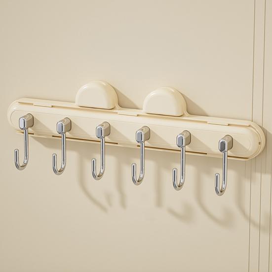 Suction Cup Hook Retractable Design Hanger Strong Load-bearing Simple Installation Bathroom Kitchen Tool Hook Towels Keys Holder