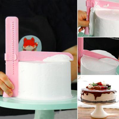 Adjustable Cake Smoother Scraper Fondant Spatula Cake Edges Smoother Food-Grade Cakes