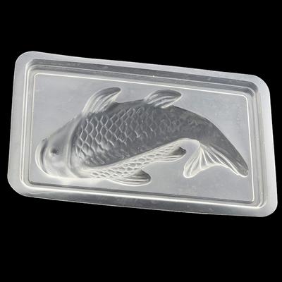Fischform, 3D-Koi-Fischform, Kunststoff, für Kuchen, Schokolade, Gelee, Seife, Backformen