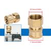 Copper Pressure Washer Adapter with Threaded Coupler Design for Hoses and Matching Cleaning Equipment Fittings