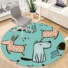 1pc Dogs, Forest Chair Carpet for Office, Non slip, Soft and Durable Office Rug for Interior Decoration
