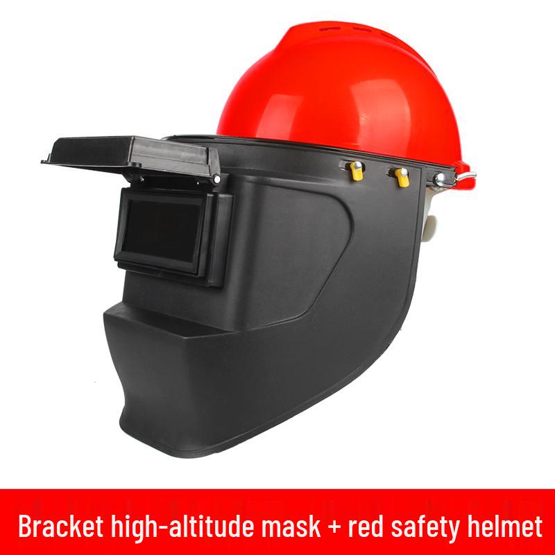 Adjustable Full-Face Flip-Up Welding Mask: Anti-Splash, Breathable, High-Temperature Resistant