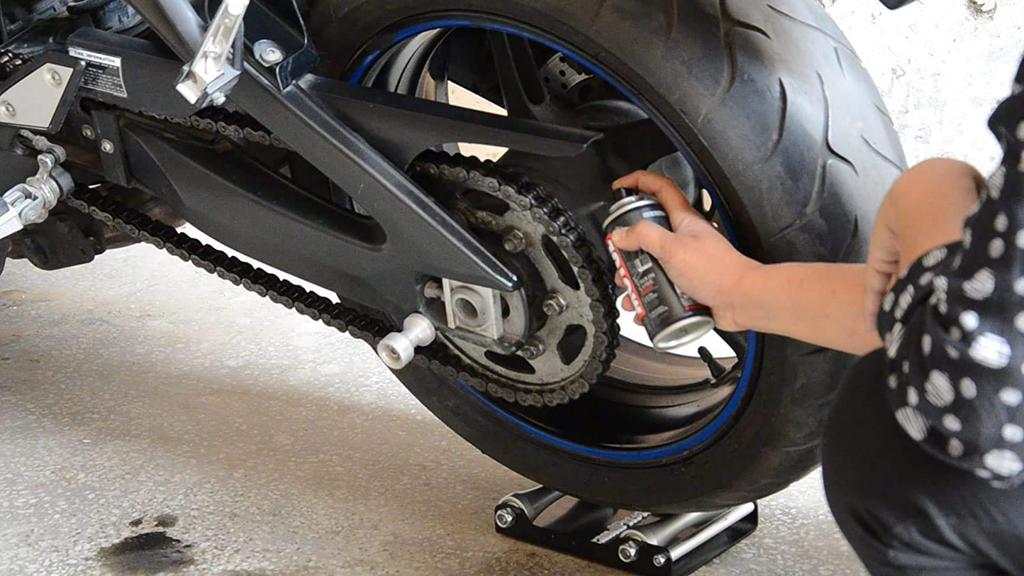 GRAND PITSTOP Motorcycle Wheel Cleaning Stand - Paddock Stand Replacement - Wheel Roller Stand