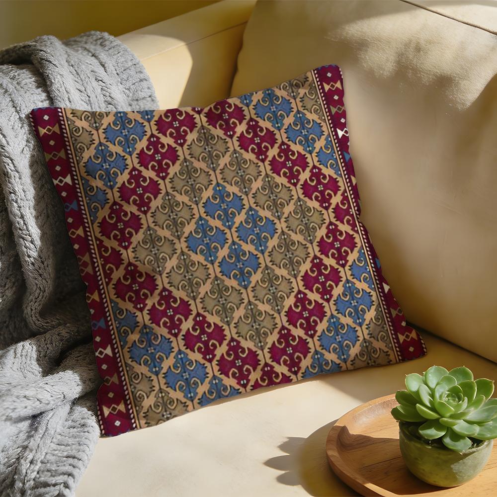 Vintage Türkischer Kilim Navaho Kissenbezug Gewaschenes Leinen Weiche Atmungsaktive Dekorative Hülle Für Sofa Heim Kissenbezug