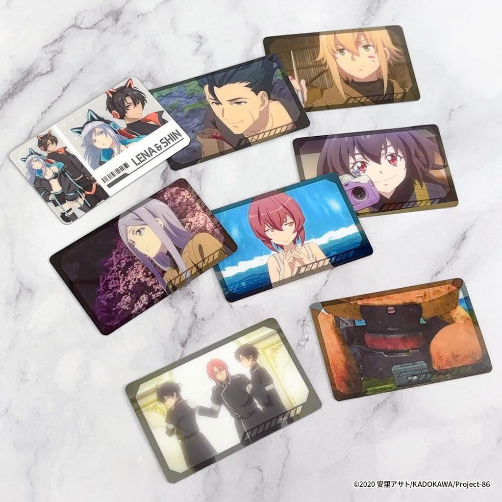TV Anime Eighty x COLLABOCAFEHONPO BLANC 2025 Trading Visual Hard Cards of "86 Six" (Box 5)