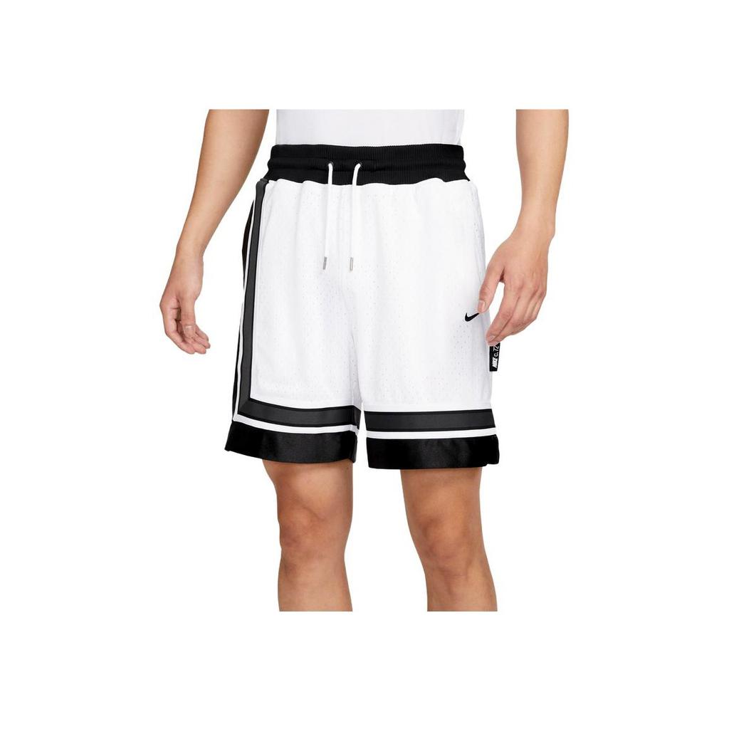 New Nike Basketball Shorts Men's White/Black/Black DV9534-100