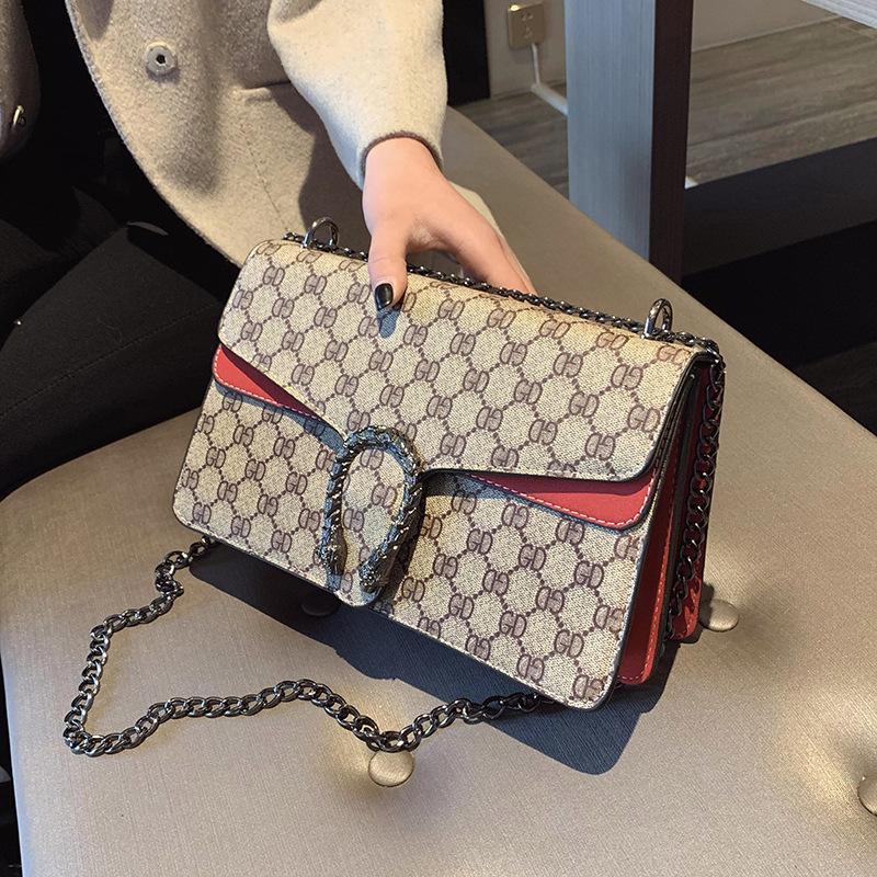 2023 Trendige Crossbody-Ketten-Tasche: Retro Dionysus Print Mini Umhängetasche für Damen