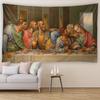 Vintage Jesus Figure Oil Painting Tapestry Multi-Size Series Art Background Living Room Home Decoration Wall Hanging Cloth