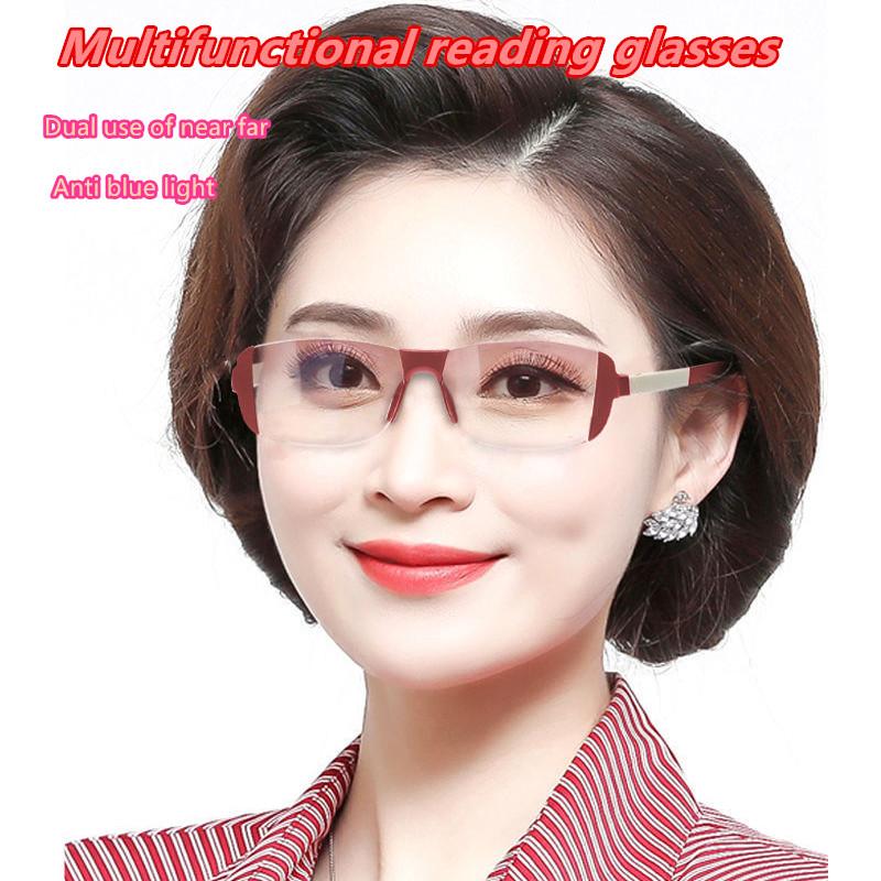 3PCS Reading Glasses Women Urltra-Light PC Protection Anti-Blue Light Men Elegant Comfortable Eyeglasses +100 +150 +200 To+400