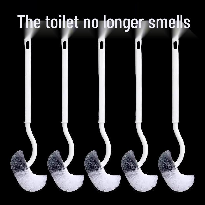 

Wall-Mounted Toilet Brush with Long Handle & Soft Bristles for Efficient Cleaning