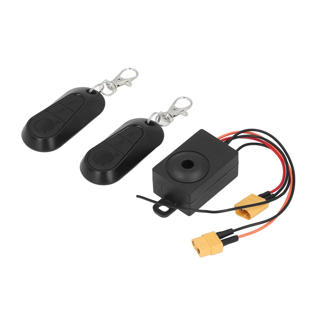 Bike Alarm with 2 Remote 36 To 70V Anti Theft Waterproof Bike Security Alarm System for XT60 Output Port Battery
