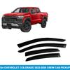 Chevrolet Colorado 2023-2025 Crew Cab Rain Shields Window Deflectors