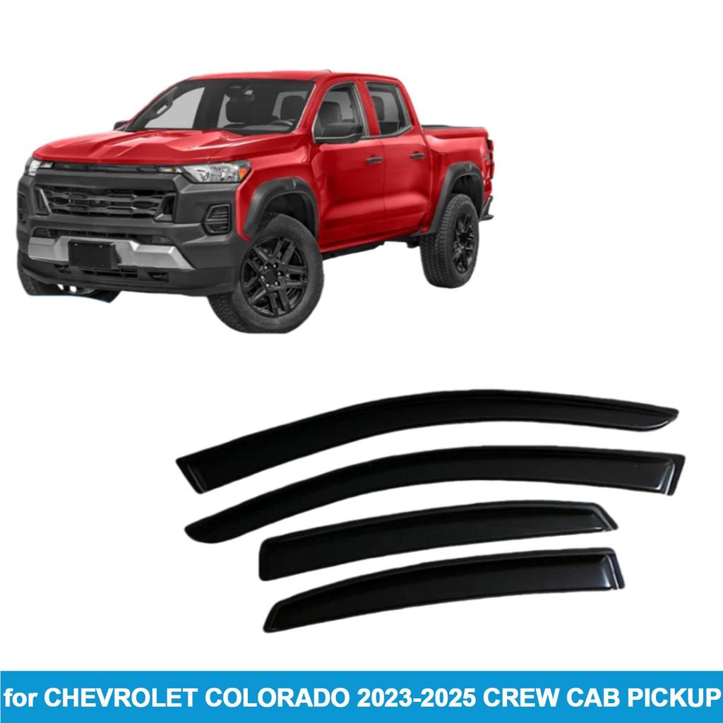 Chevrolet Colorado 2023-2025 Crew Cab Rain Shields Window Deflectors
