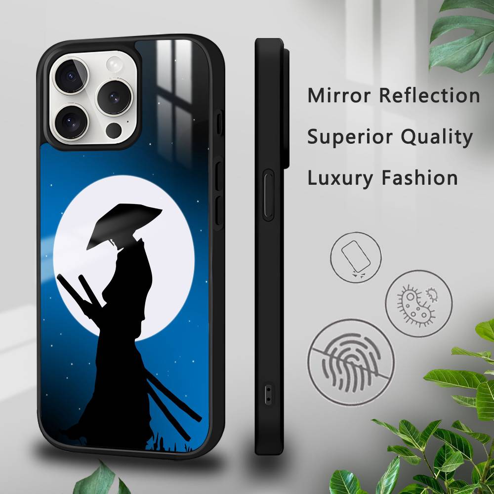 Чехол для телефона Anime Samurai B-Blue E-Eye для iPhone 16 15 14 13 12 11 Pro Xs Max Mini Plus Celulares Жесткий Funda iPhone11