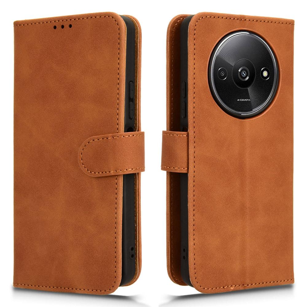 For Xiaomi Redmi A3 4G/Poco C61 4G Case PU Leather Skin Touch Feeling Wallet Phone Cover
