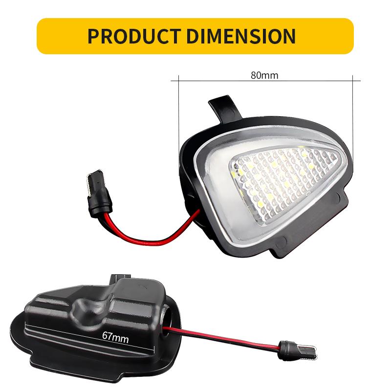 2Pcs No Error Led Side Mirror Light for VW Golf 6 Limousine Cabriolet Variant Touran (Typ 1T3) Accessories Led Courtesy Lights