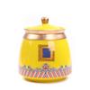 Ceramic Tea Pot with Lid Wedding Gift Red Gold Dragon Green Tea Candy Chinese Medicine Sealed Storage Tank Tea Bag Storage Box