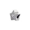 Pandora Fashionable pavé wishing star 925 silver jewelry accessories for men and women, same style for couples 791384CZ