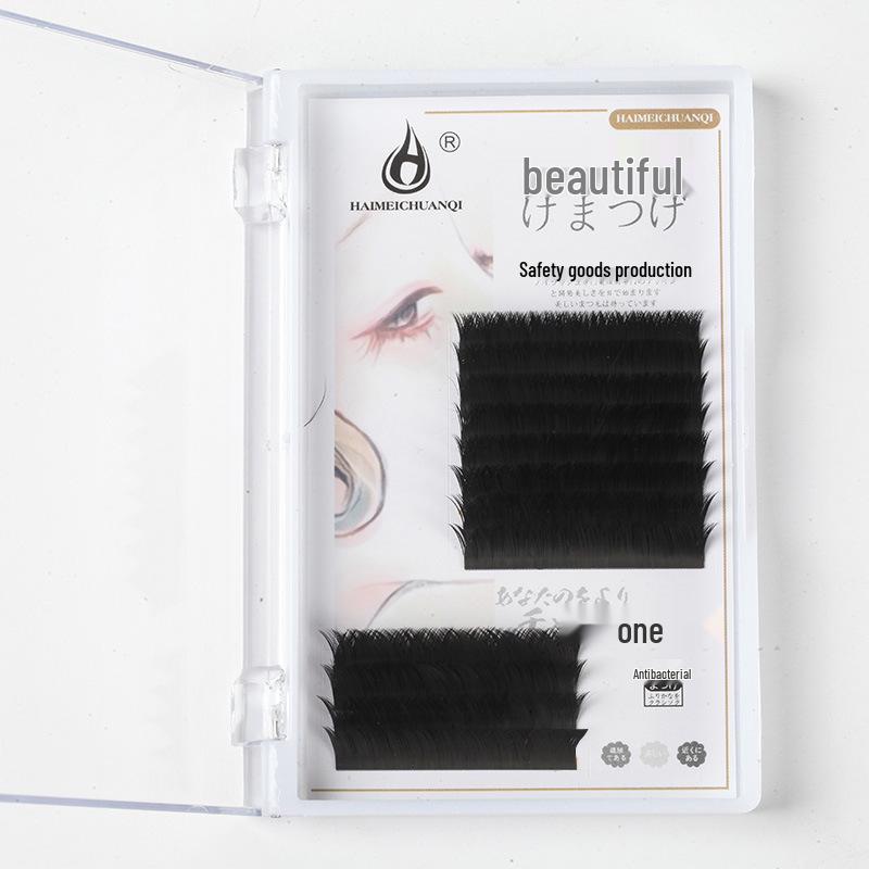 2024 V-Shaped Magnetic Grafting Eyelashes, 0.06 Natural Dense Blooming False Soft Lash Extensions