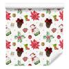 Christmas Wallpaper White, Coral and Light Gray 50x1000