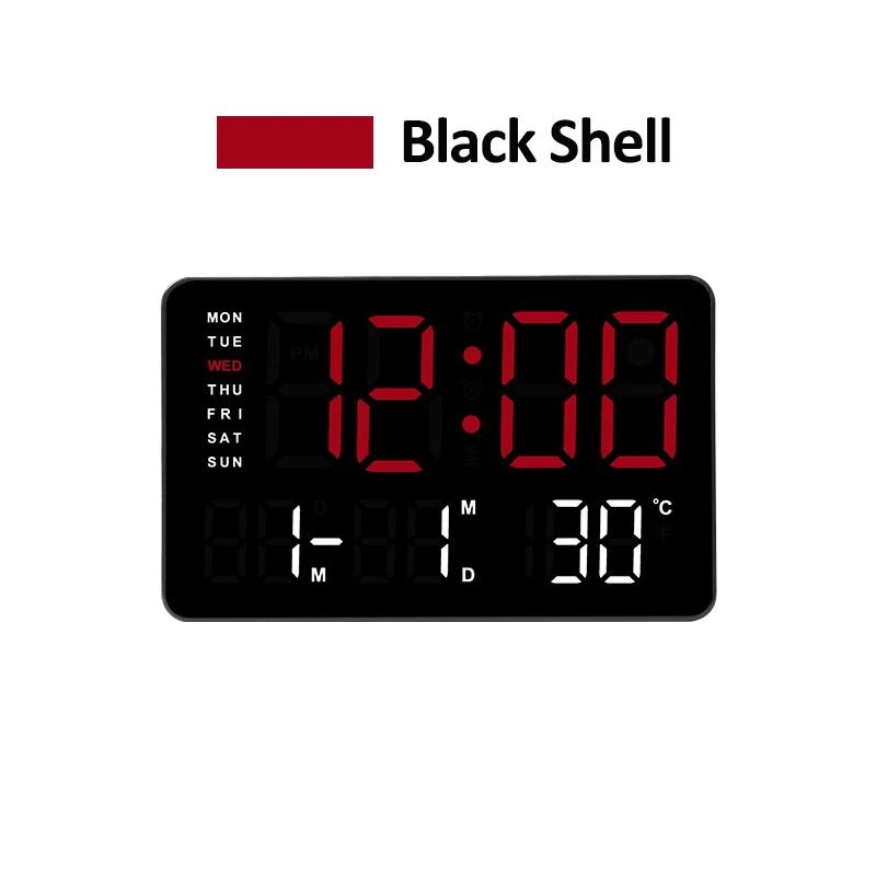 

Цифровые настенные часы с питанием от USB, недельным автоматическим затемнением, 3 будильника, таймер с функцией повтора, настольные часы 12/24 ч, электронные светодиодные будильники