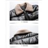 Winter Men's Leather Cotton Jacket Thick Fur Collar Jacket Thickened Warm Jacket