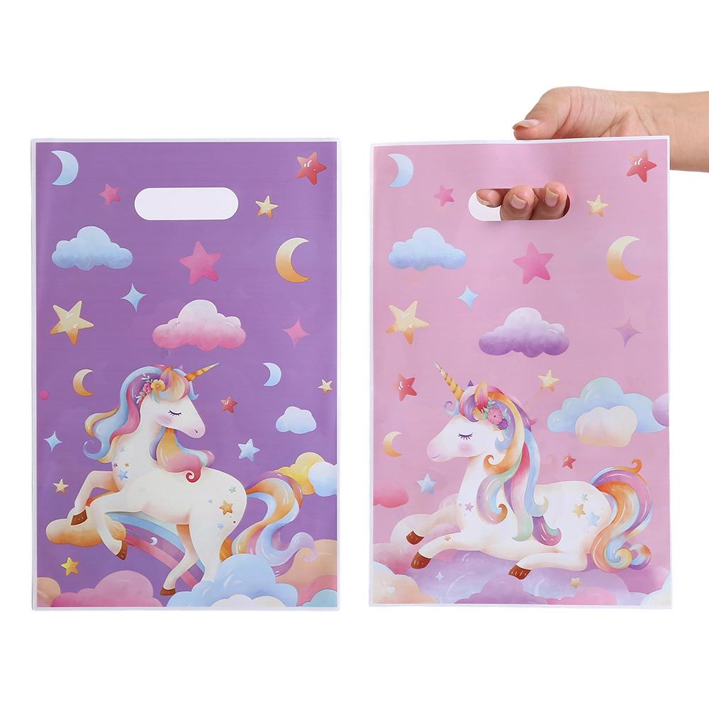 Unicorn Print Pearlescent Gift Bag for Candy & Biscuits Packaging