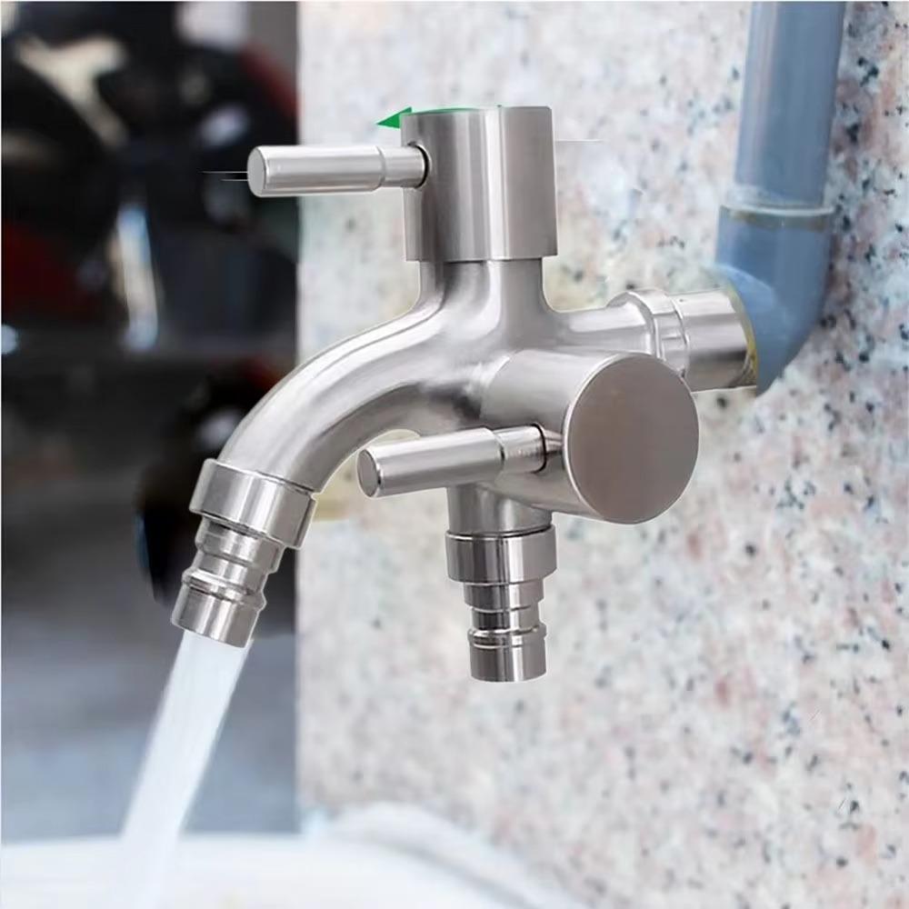 Stainless Steel Washing Machine Faucet Rust-proof Garden Water Tap  Irrigation