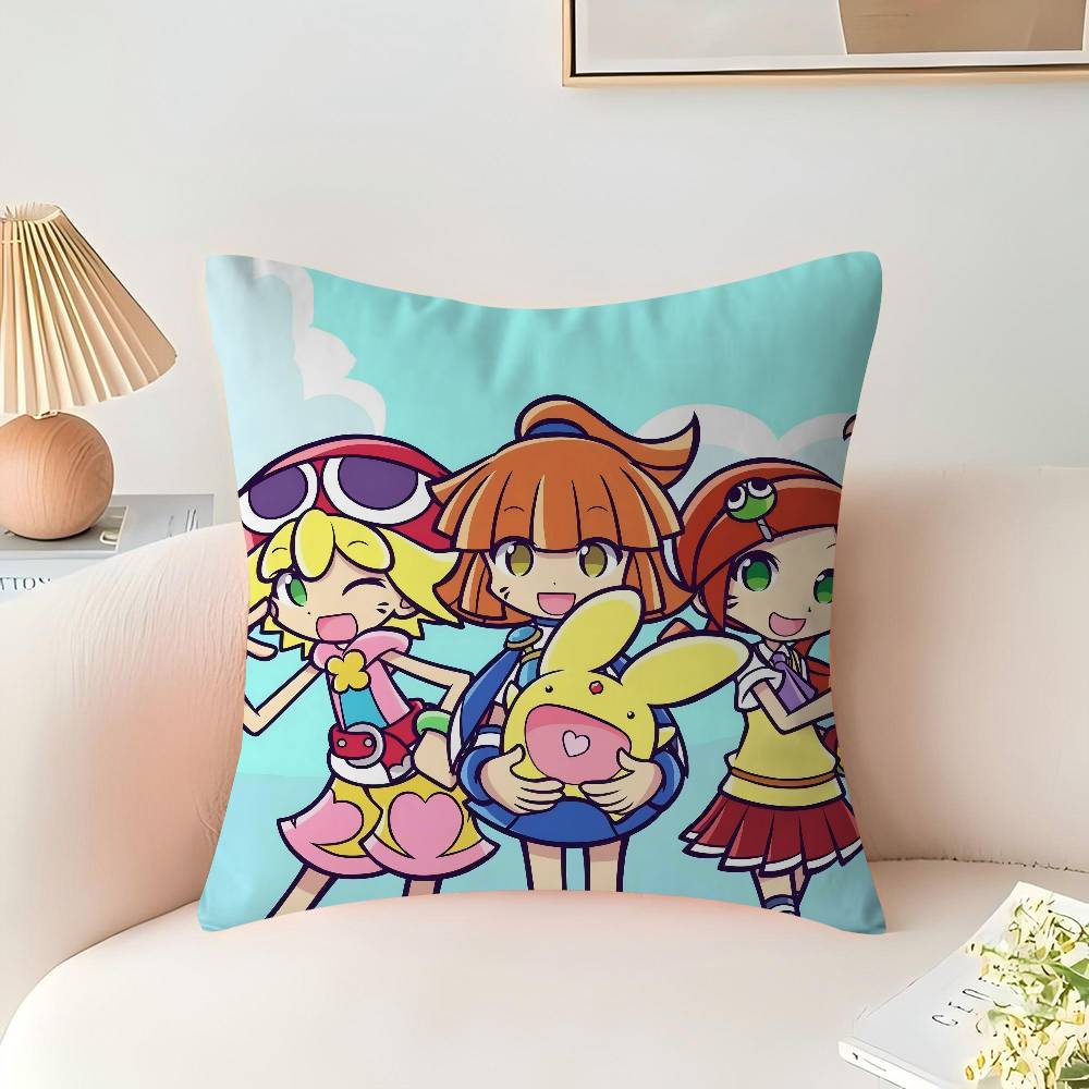 Game Puyo Pop Fever Pillow Cushion Cover Pillowcase Living Room Sofa Home Decor Customized