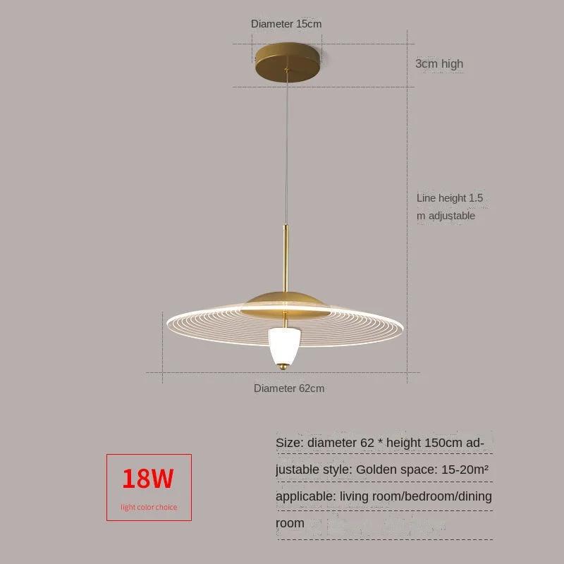 Lămpi Suspendate Acrilice Transparente de Lux în Formă de OZN, Creative, pentru Sala de Mese, Restaurant, Nordic, Decor pentru Camera de Zi, Bar, Birou