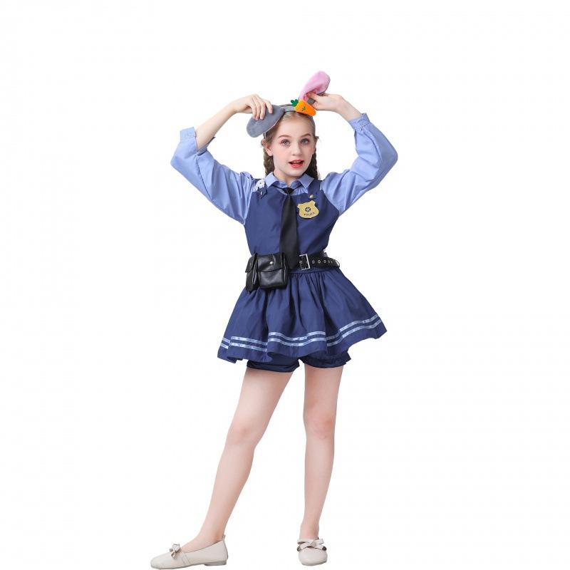 Judy Mxl Comfortable Hopps Police Uniform From Zootopia For Roleplaying Womens