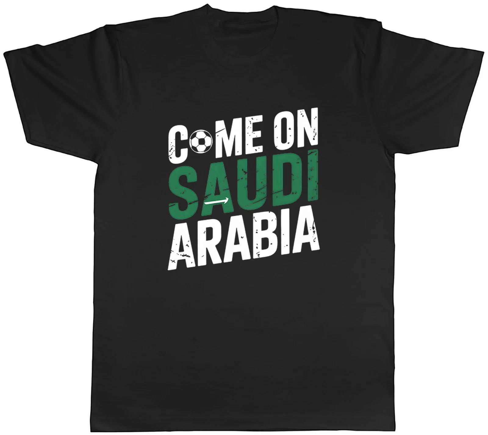Come on Saudi Arabia Supporter Football Fan Mens T-Shirt Tee Gift Top XS
