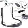 Book Reading Light, 3 Colors, 9 Brightness Levels, Rechargeable Neck Light with Bendable Arms, Includes Metal Christmas Tree Bookmark