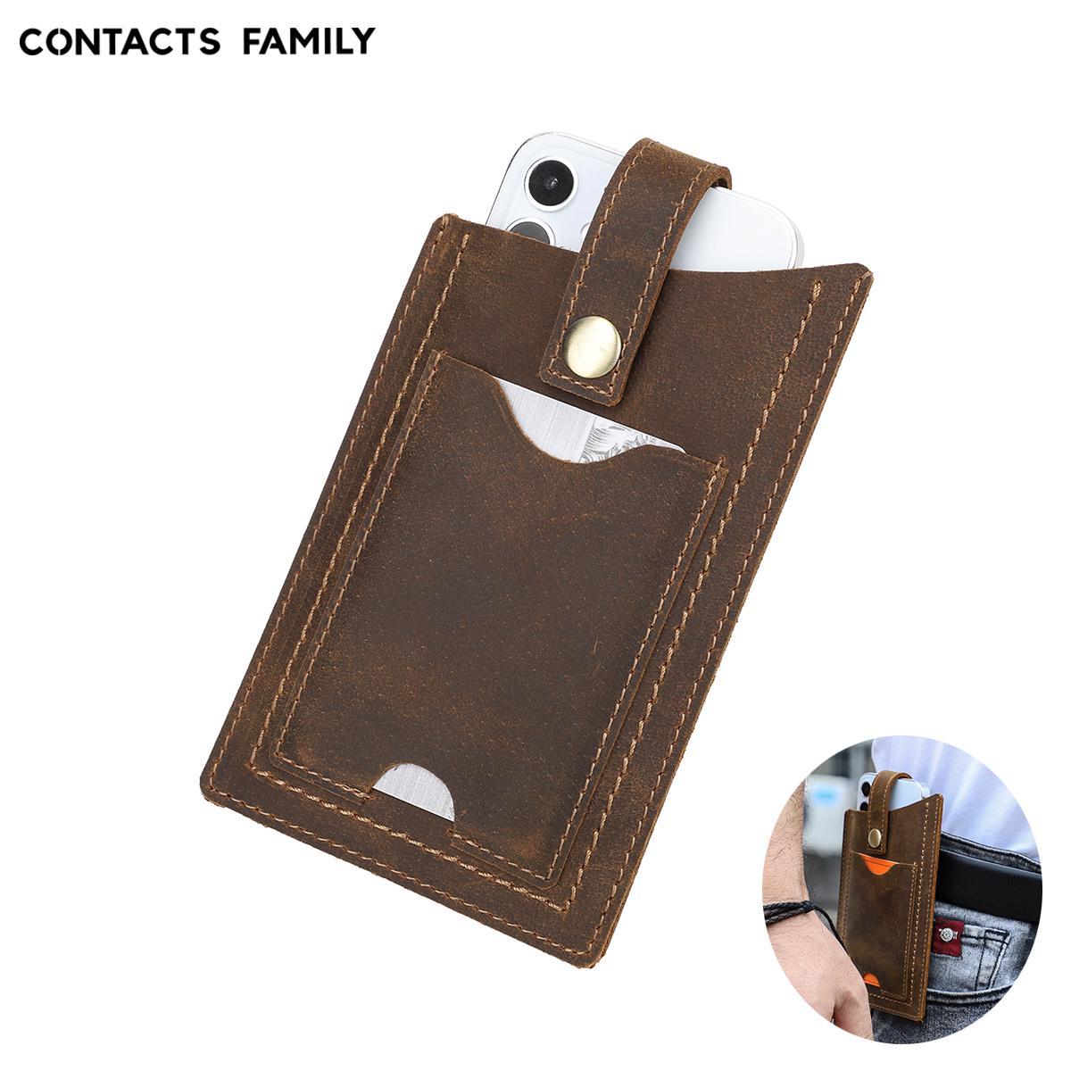 

CONTACT S мужской поясной чехол из натуральной кожи для мобильного телефона