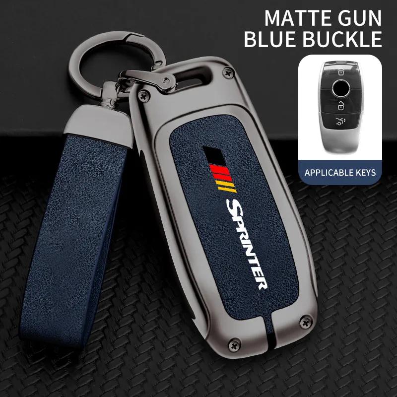 Car TPU Zinc Alloy Key Case Bag For Mercedes Benz Sprinter Logo Car Key Chain Car Metal Key Shell Interior Decoration Accessorie