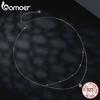 BAMOER Moissanite Layered Pendant Necklace 925 Sterling Silver Round Multilayer Stylish Dainty Choker Necklace 17.7 Inches