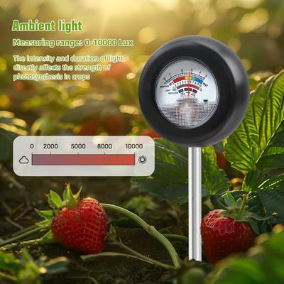 Multifunctional High Accurancy Soil PH Tester Soil MoisturePHFertilitySunlight Intensity Testers