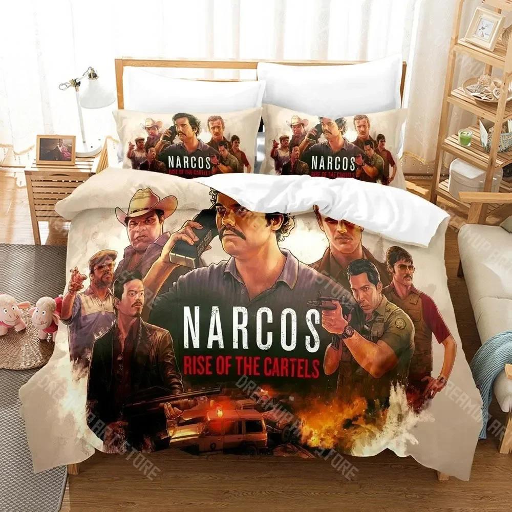 3D Print Narcos Bedding Set Single Twin Full Queen King Size Bed Set Adult Kid Bedroom Duvetcover Sets