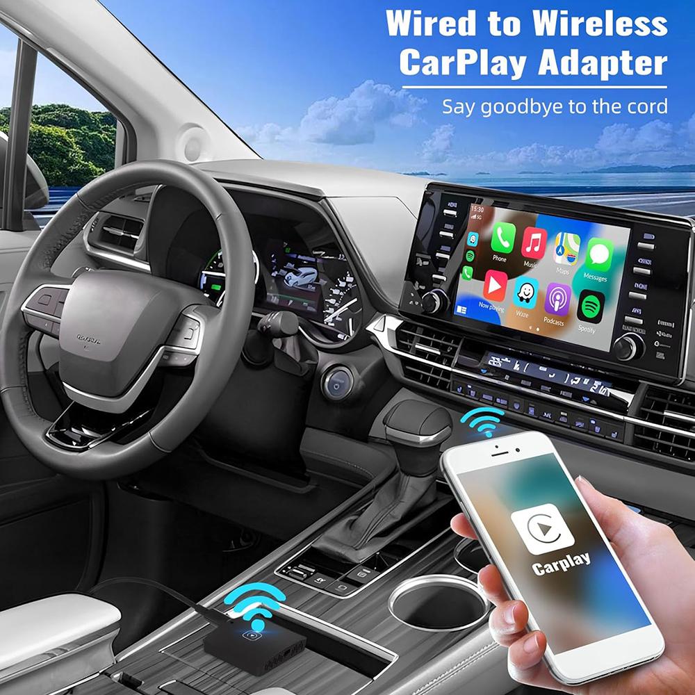 

Wireless Carplay Android Auto Adapter Smart Carplay Ai Box Wired to Wireless Carplay Dongle Type A