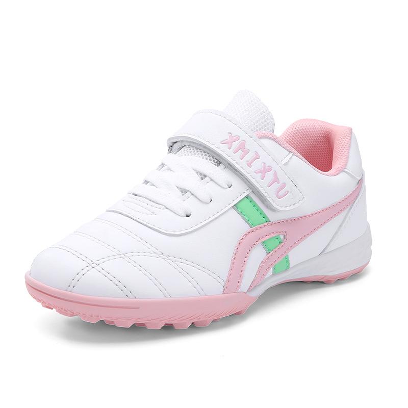 Children's football shoes men's broken nails TF youth professional training Velcro student female breathable baby kicking shoes