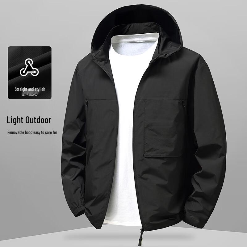 FIRS Men s Detachable Hooded Casual Jacket XL