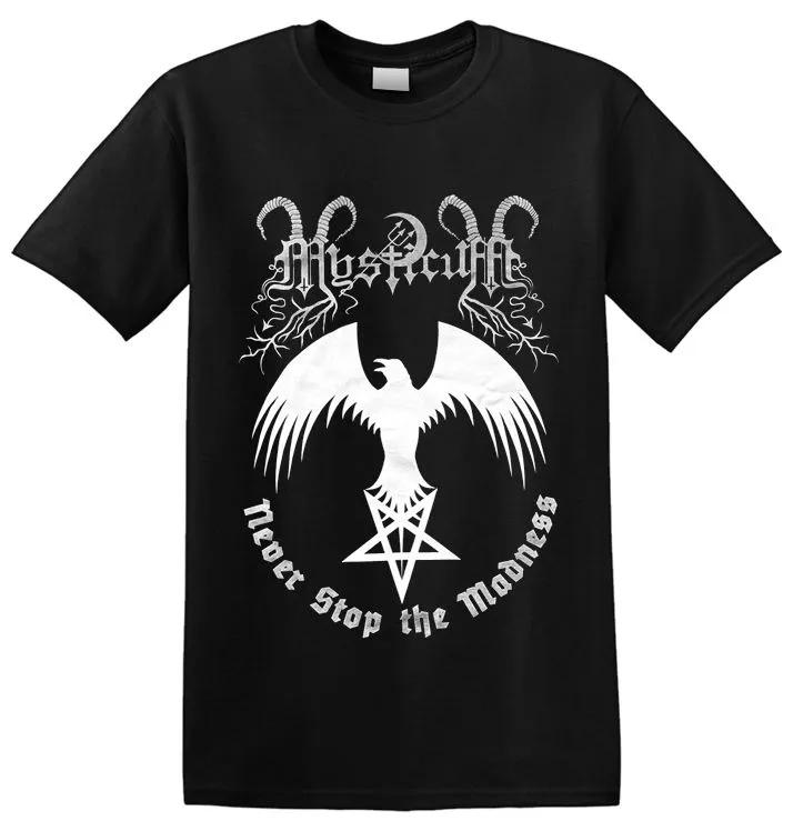 Unisex Short Sleeve Crew Neck Cotton T Shirt Mysticum - Never Stop The Madness T-Shirt M