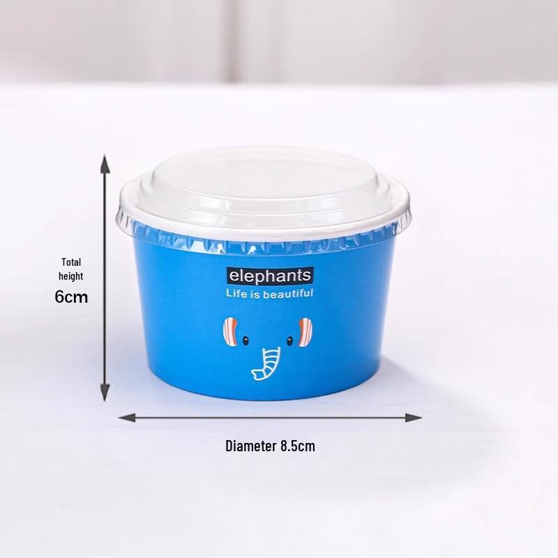 Одноразовые плотные бумажные стаканчики Miaojiayi для мороженого и десертов