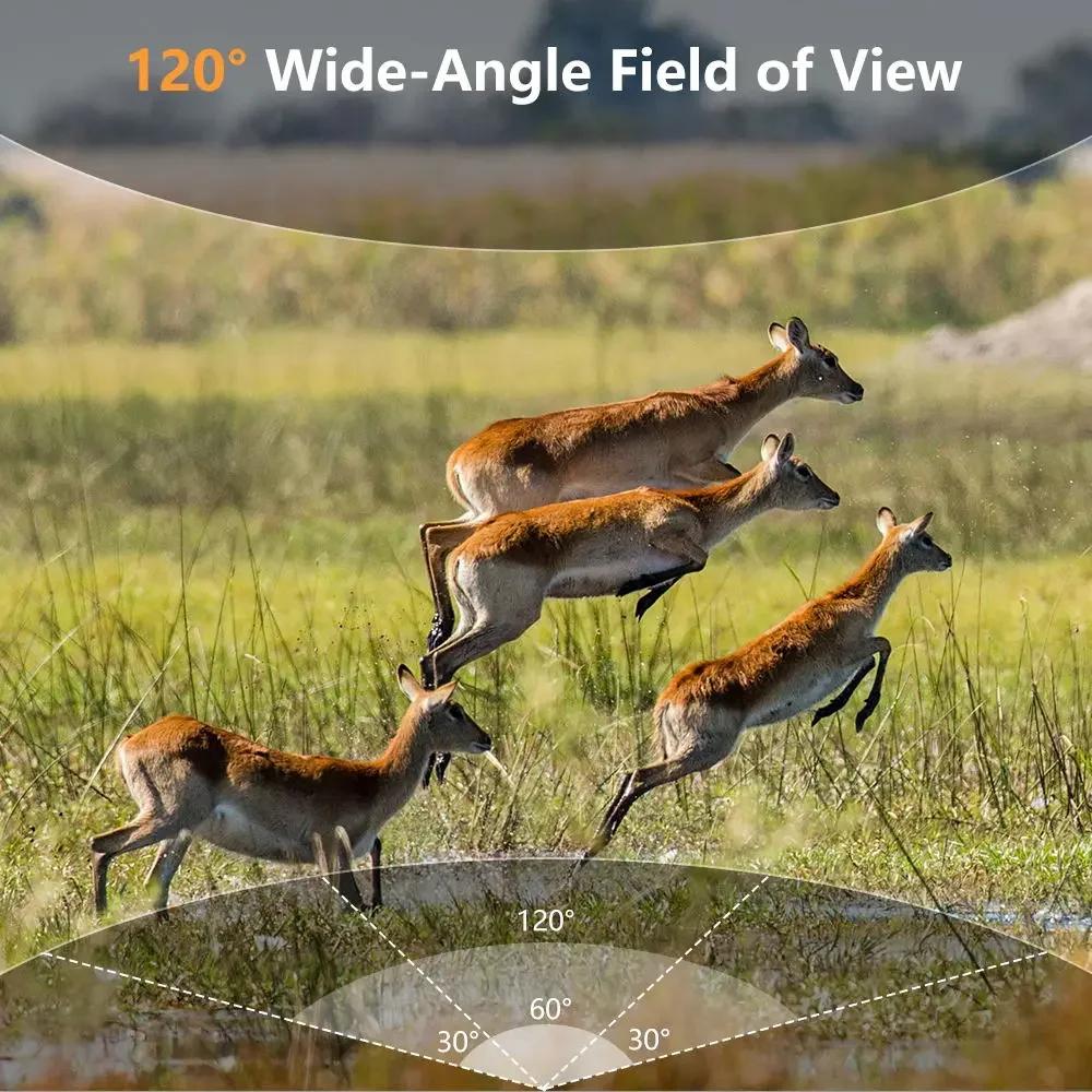 2025 8K WiFi Waterproof Trail Camera PR801W 60MP Supports APP Viewing for Outdoor Animal Hunting Night Vision and Farm Monitoring