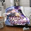 1pc Frieren Blanket with Custom Name, Gift, for Men and Women, Soft Blanket, Good for Sofa Bed Couch Travel, Lightweight Flannel Blanket