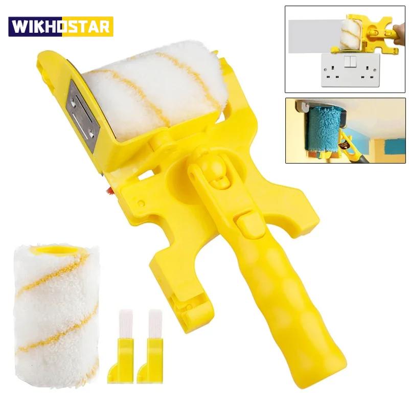 Professionellt Väggfärgsrollerset Multifunktionell Ren Kantkantare Rullborste för Målningsverktyg