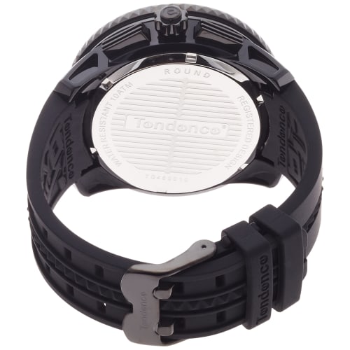 Tendence Gulliver Round Chronograph 51mm Men's Watch, Black Dial, Stainless Steel, Mineral Glass, Quartz Movement, TG460010
