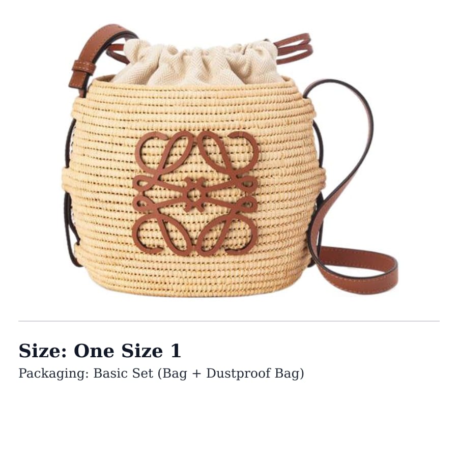 Loewe Bolso Cubo de Fibra de Abeja con Cuero de Vaca, Bolso de Hombro, Bolso Cruzado para Mujer Marrón A223Z48X03-2435