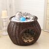 Rattan Cat Nest Season Cool Nest Kennel Willow Cat House Villa Small Dog Nest Universal Detachable In All Seasons